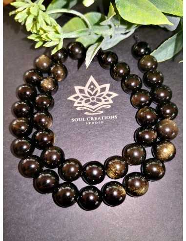 Obsidianas auksinis 10mm